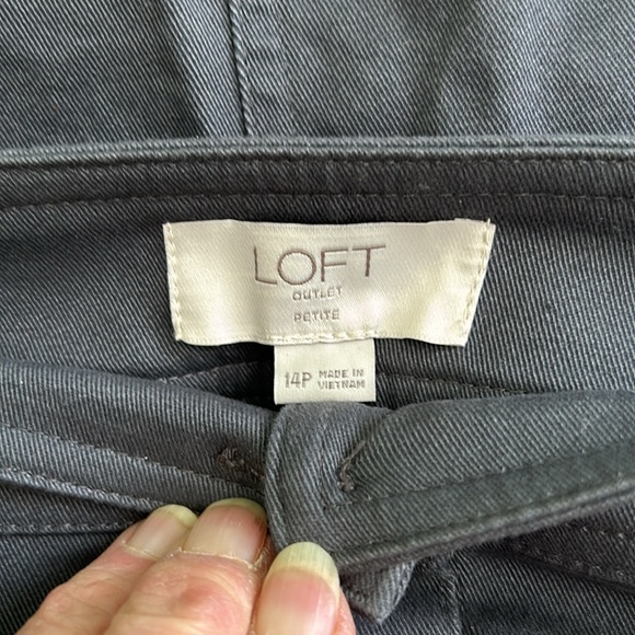 NWT Loft Outlet Grey 14 Petite Skirt - Picture 5 of 8